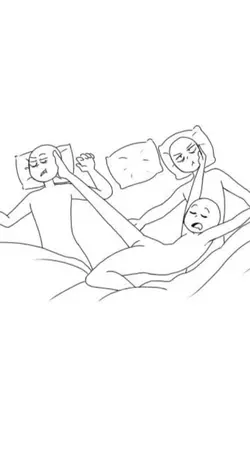 Sleeping trio