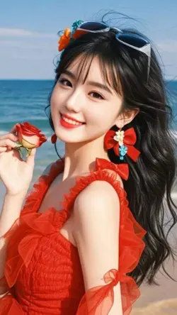 等我微風吹過過來