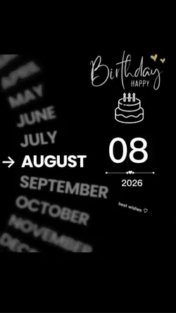 Birthday 08 August