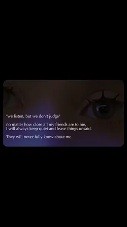Things unsaid POV