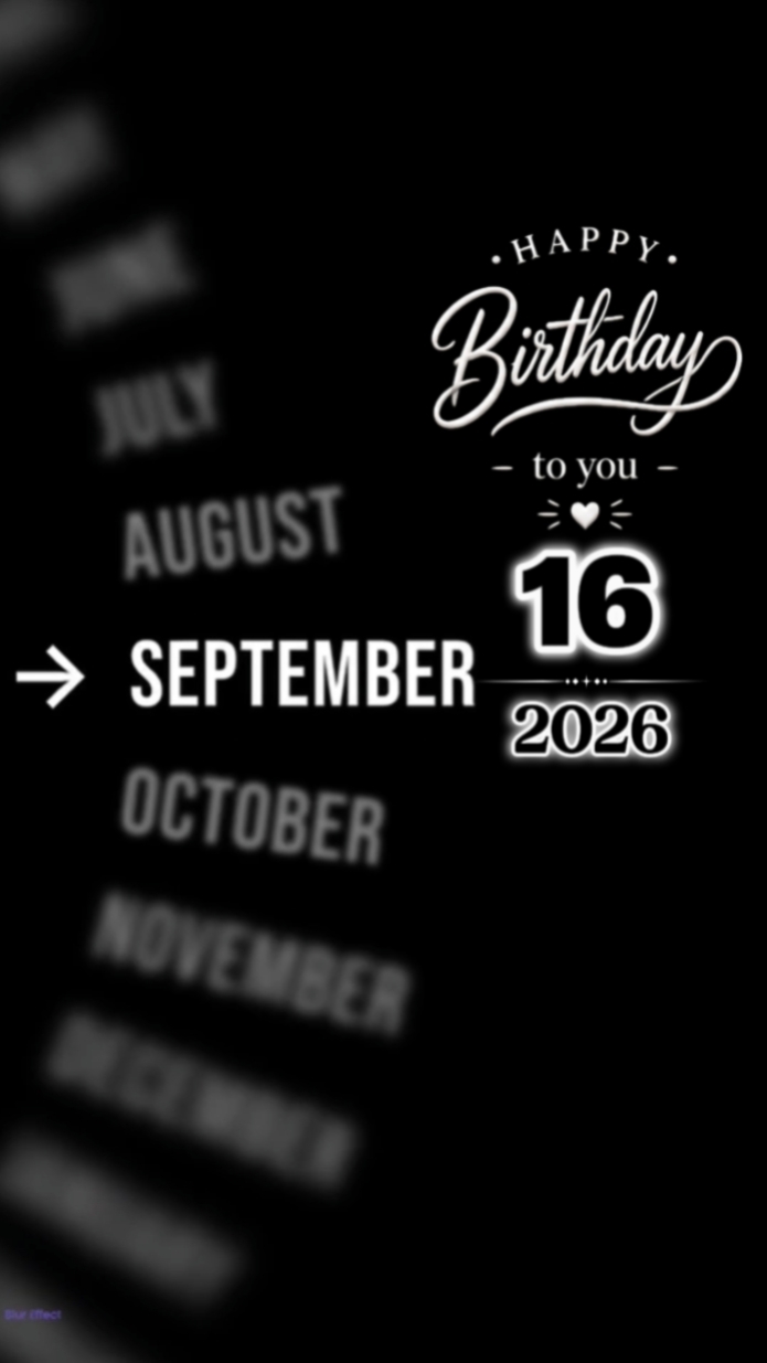 Brthday 16 September
