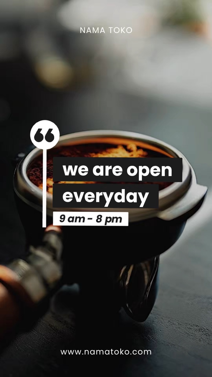 we are open
