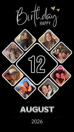 Birthday 12 August
