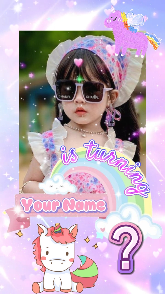 HBD CUTE UNICORN
