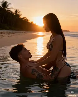 casal na praia 