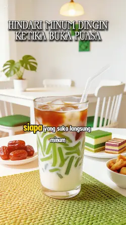 Hindari minum dingin