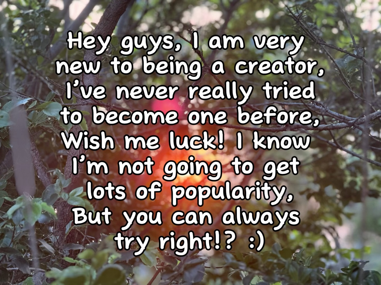 New creator :)