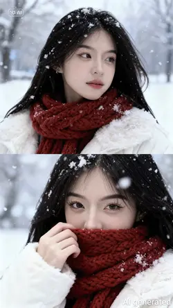 AI đứng dưới tuyết