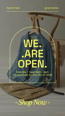 story : we are open