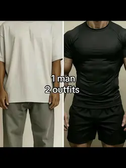 1 man 2 outfits 