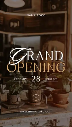 story: grand opening