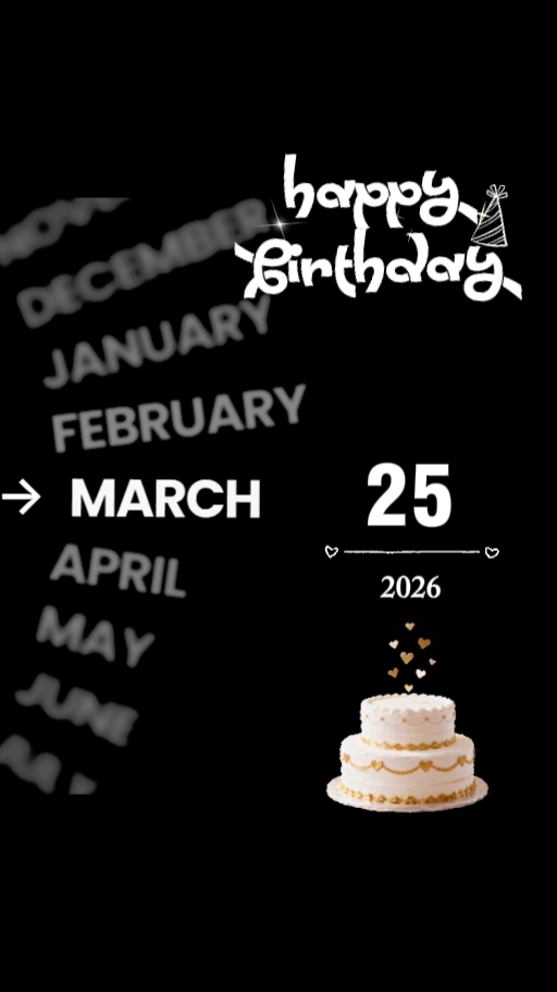 hbd 25 maret