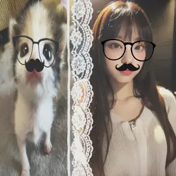 moustache glasses