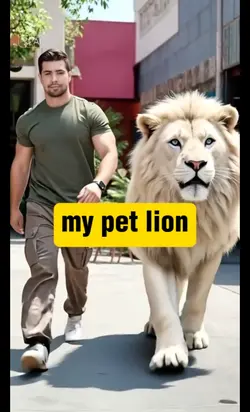 my pet lion