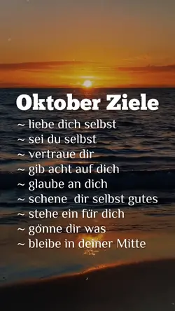 Oktober Ziele