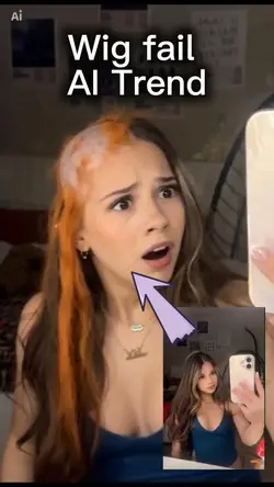 Wig hair dye fail
