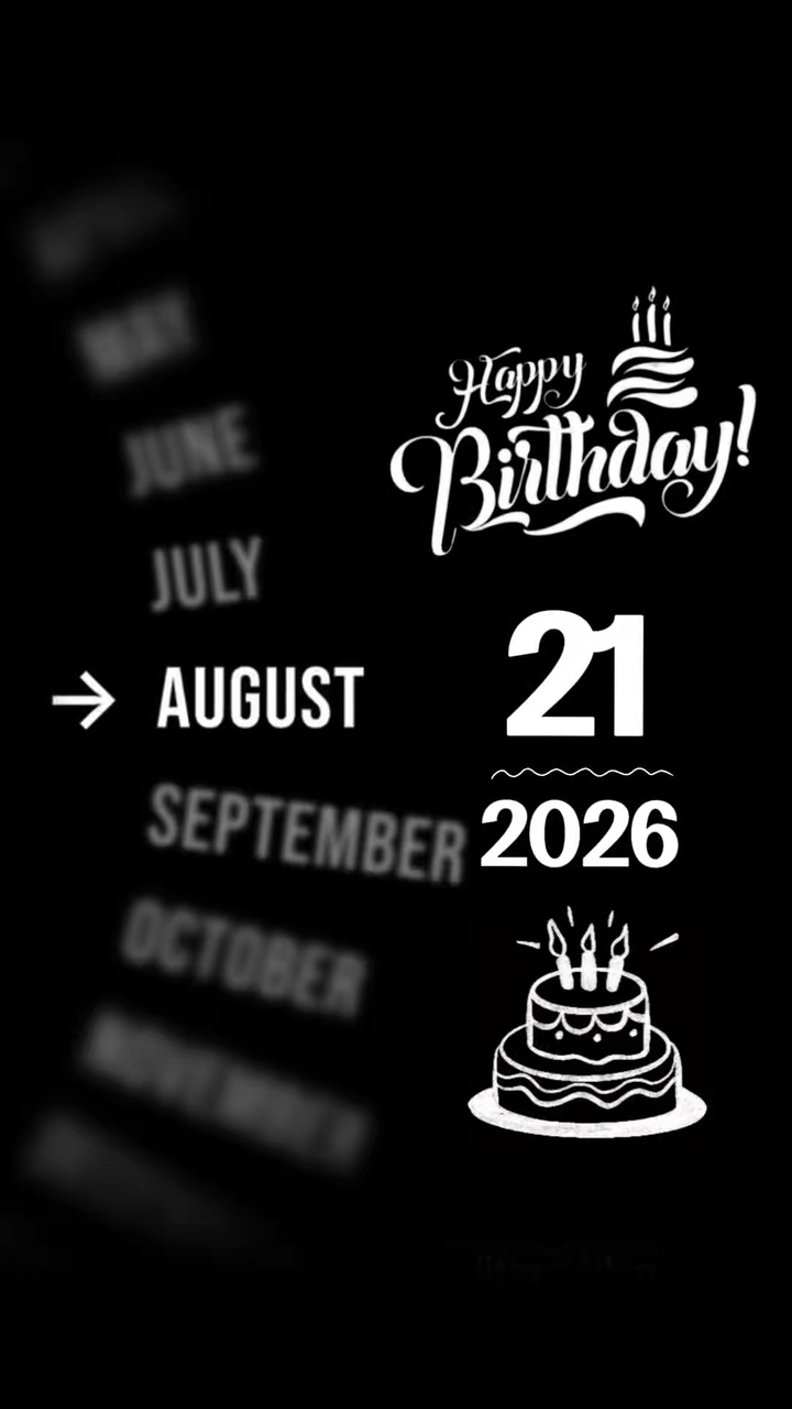 Birthday 21 August