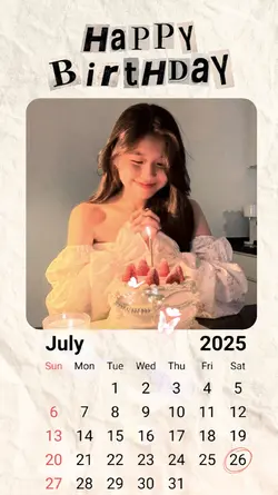 BIRTHDAY 26 JULY