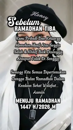 sebelum ramadan tiba
