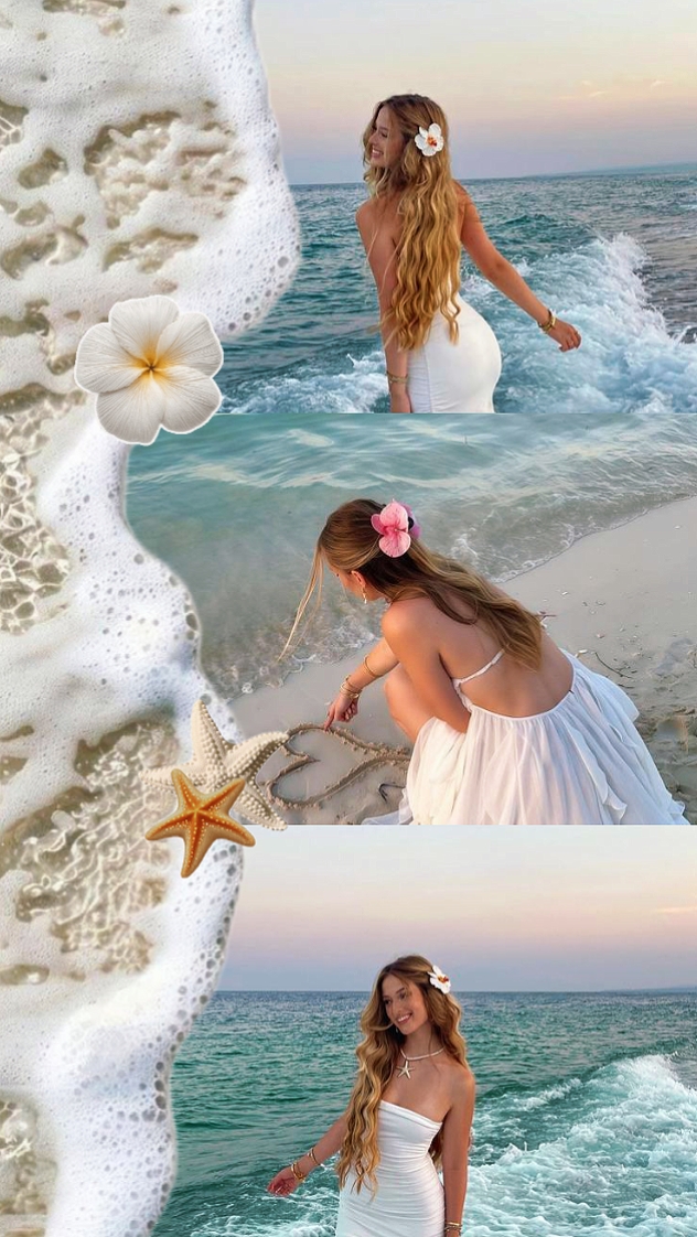 Strand-Fotocollage 