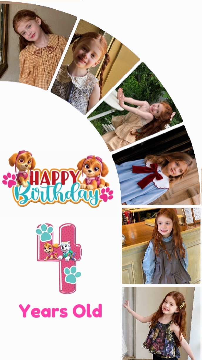Girl 4th Bithday 