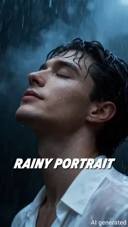 rainy portrait