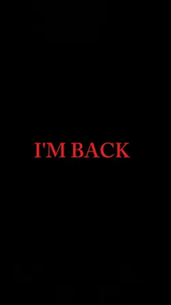 I'm back
