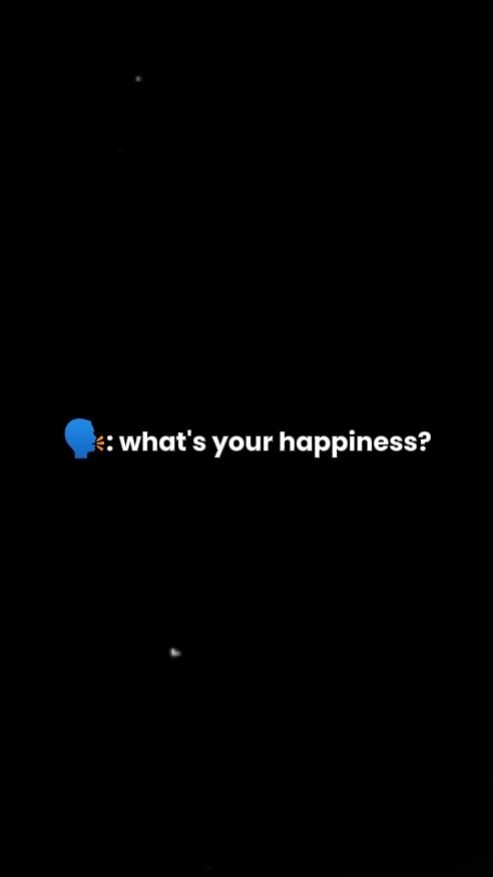 ¿Cuál es tu felicidad?