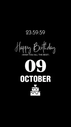 HBD 9 OCTOBER 