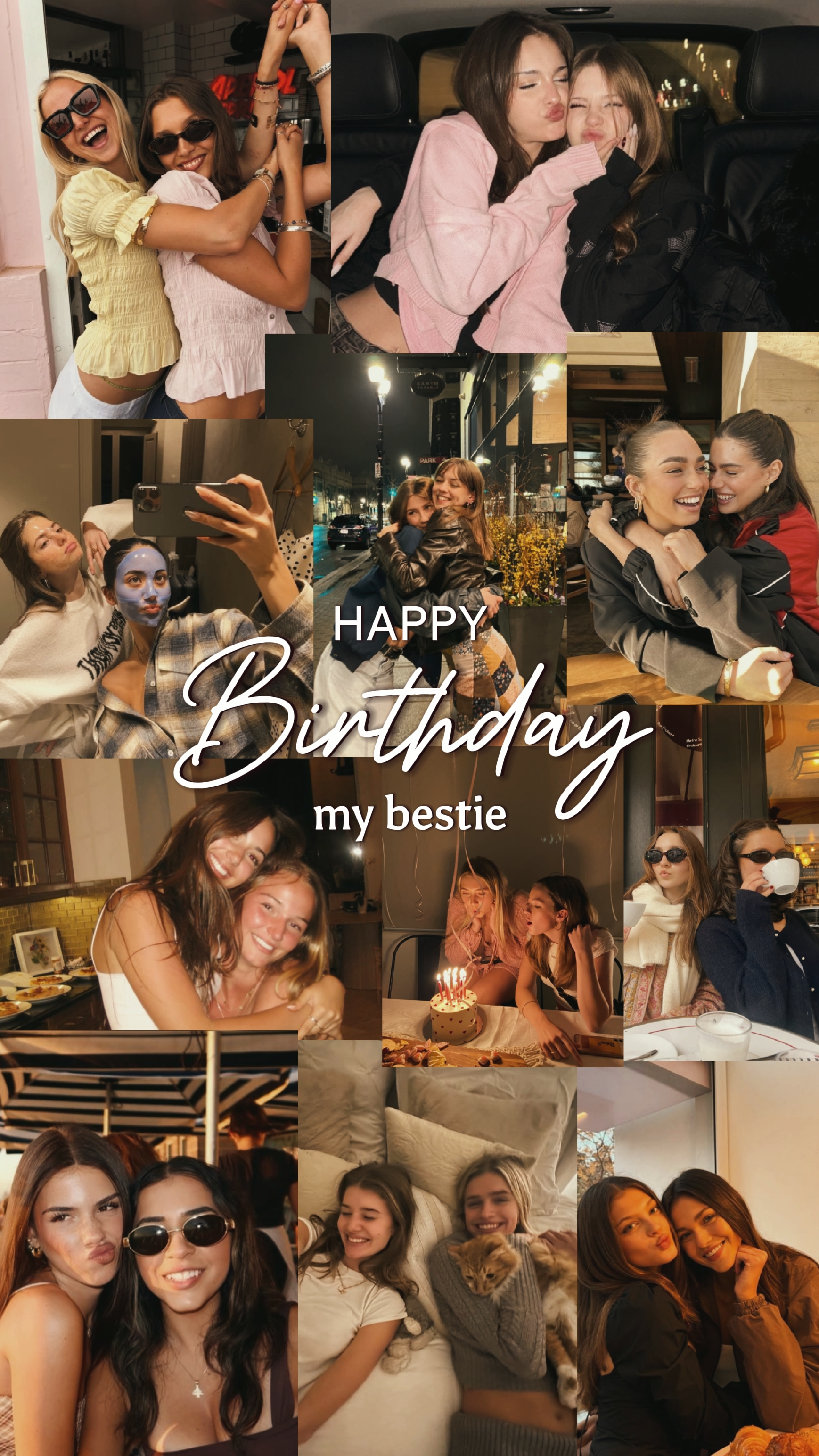 Feliz aniversário melhor amiga