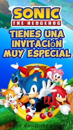 sonic invitación