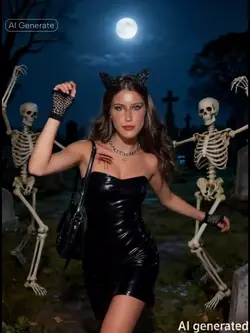 dancing wth skeleton