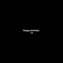 Happy Birthday