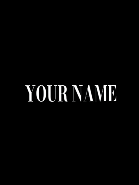 YOUR NAME 