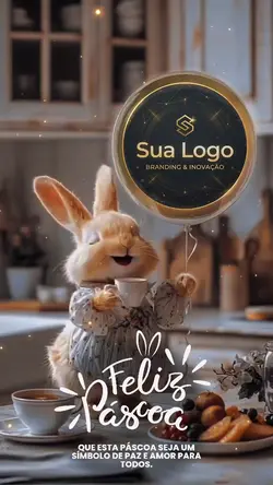 Feliz Páscoa Logo
