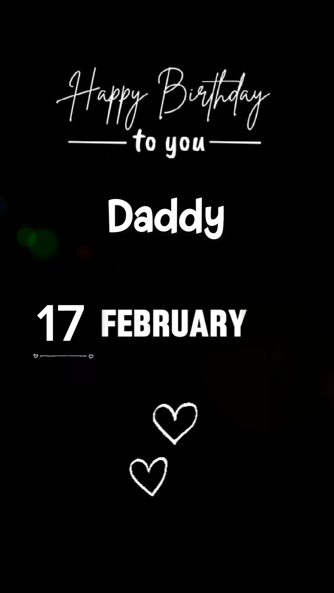 Hbd 17 Fevereiro Pai