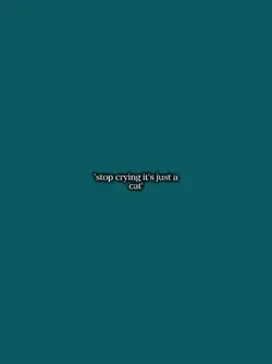 stop crying 