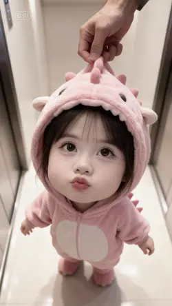 AI nắm áo cute