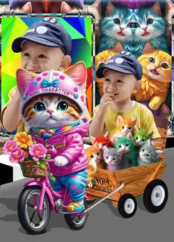 COLORFUL CAT