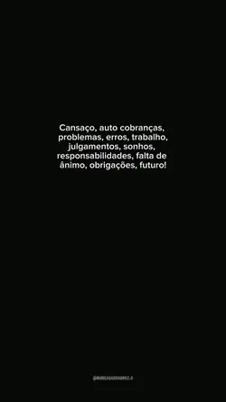 cansaço