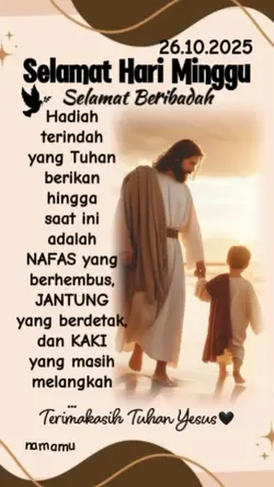 Selamat hari Minggu 