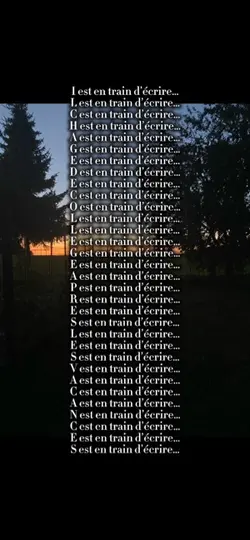 Es en train d’écrire