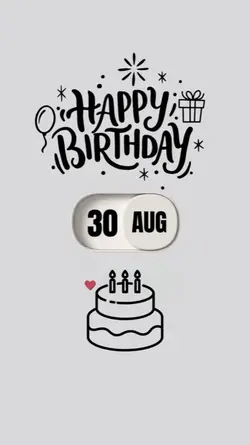 HBD 30 AUGUST 2026 