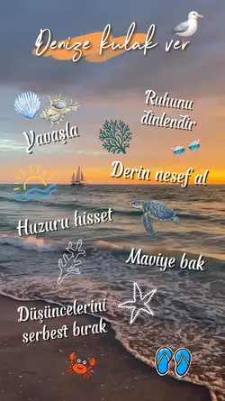 Denizi hisset🐚