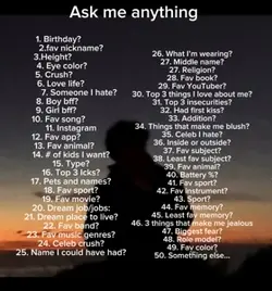 Ask me anything 