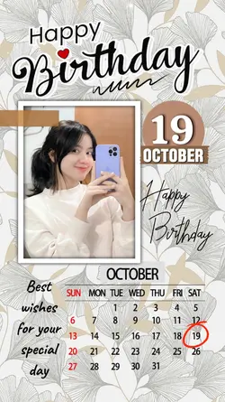 19 OCTOBER BIRTHDAY