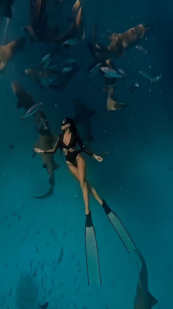 Diving underwater