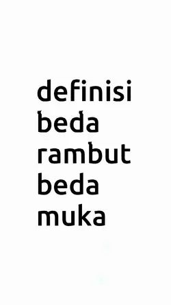 definisi beda rambut