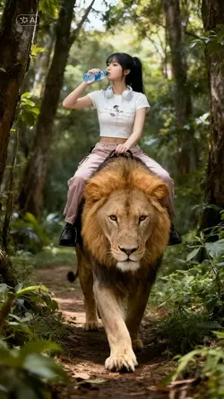 menaiki singa