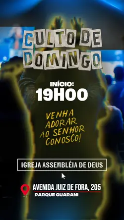 DOMINGO DE CULTO!